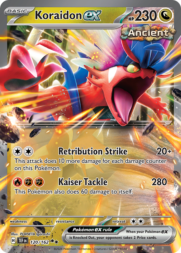 Koraidon ex - 120/162 - Scarlet & Violet Temporal Forces (TEF)