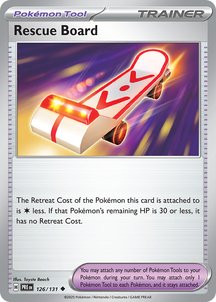 Rescue Board - 126/131 - Scarlet & Violet Prismatic Evolutions (PRE) - Normal