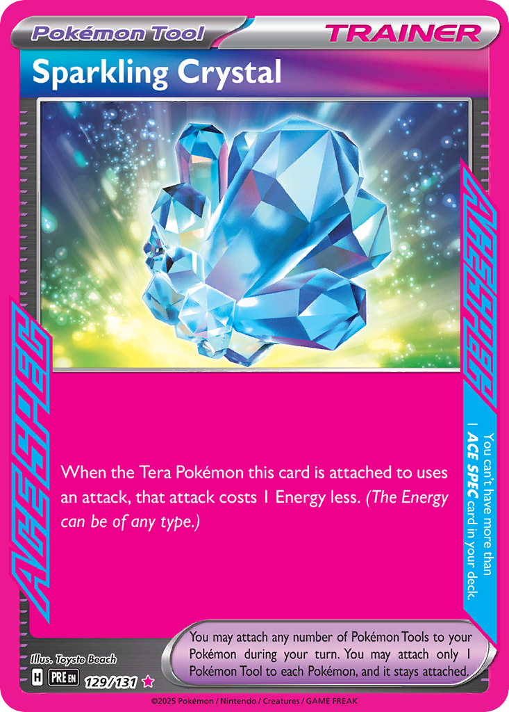 Sparkling Crystal - 129/131 - Scarlet & Violet Prismatic Evolutions (PRE)