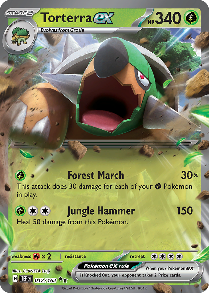 Torterra ex - 12/162 - Scarlet & Violet Temporal Forces (TEF)