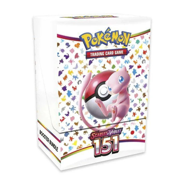 front view of a pokemon scarlet and violet 151 booster bundle