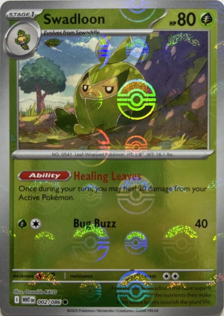Swadloon (Poke Ball Pattern) - 002/086 - SV: White Flare (WHT)