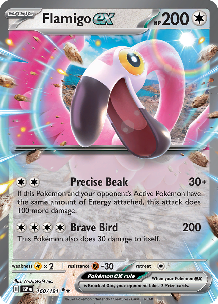 Flamigo ex - 160/191 - Scarlet & Violet Surging Sparks (SSP)