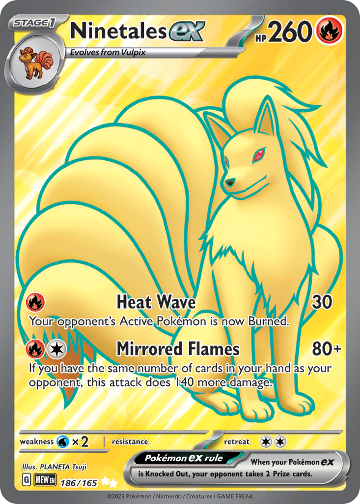 Ninetales ex - 186/165 - Scarlet & Violet 151