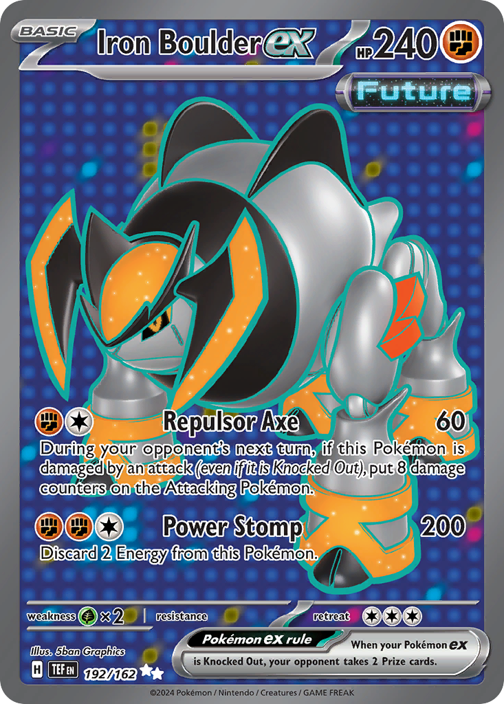Iron Boulder ex - 192/162 - Scarlet & Violet Temporal Forces (TEF)