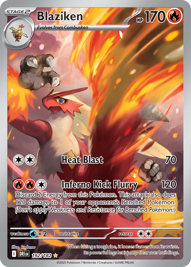 Blaziken - 192/182 - Scarlet & Violet Destined Rivals (DRI)