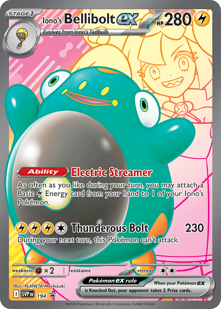 Iono's Bellibolt ex - 194/150 - Scarlet & Violet Scarlet & Violet Promos (undefined)