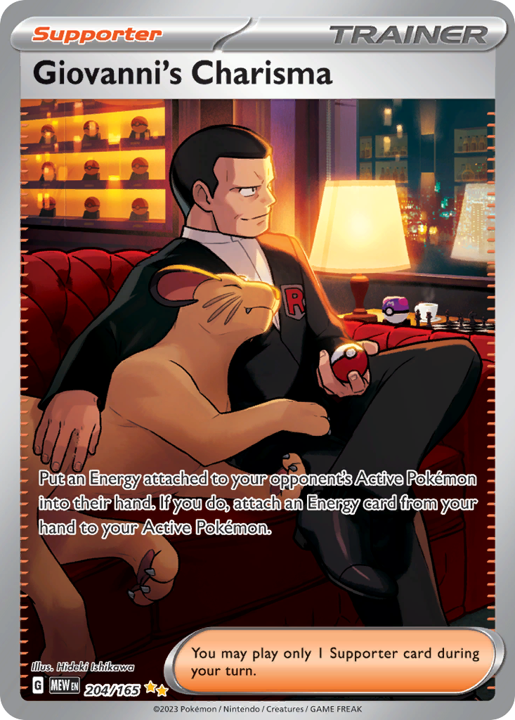 Giovanni's Charisma - 204/165 - Scarlet & Violet 151
