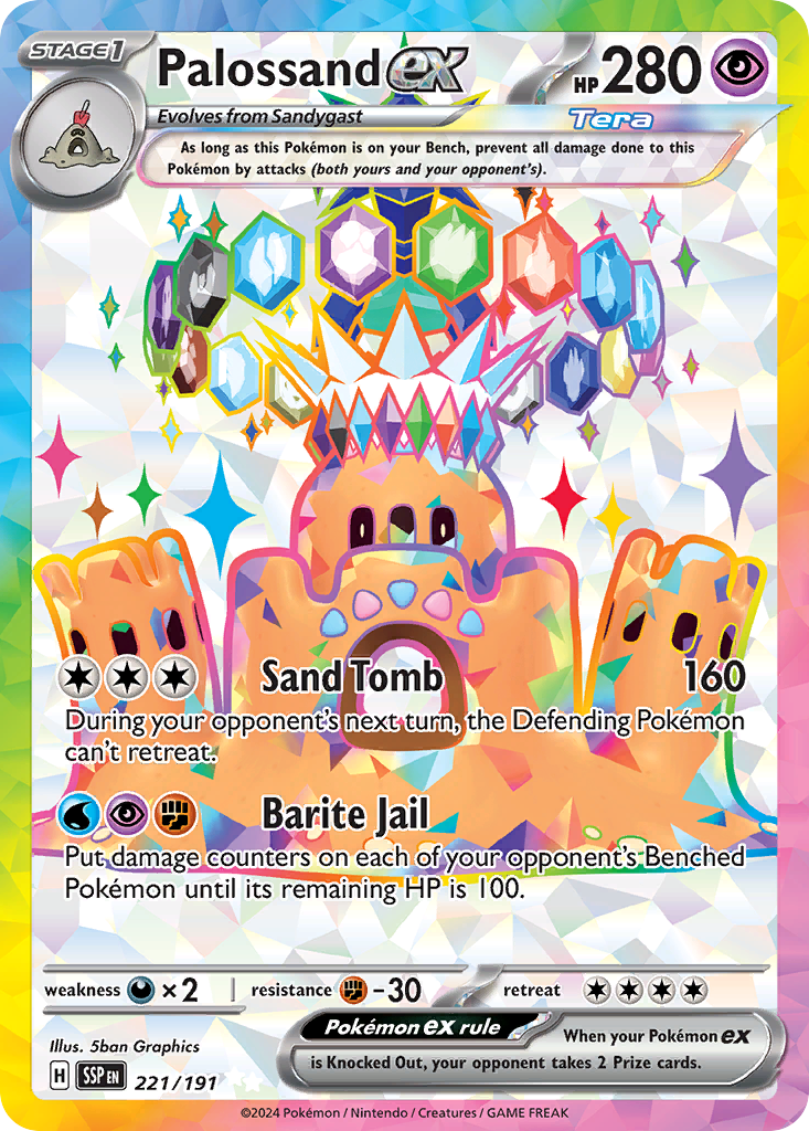 Palossand ex - 221/191 - Scarlet & Violet Surging Sparks (SSP)