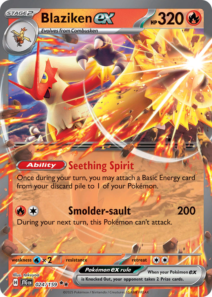 Blaziken ex - 24/159 - Scarlet & Violet Journey Together (JTG)