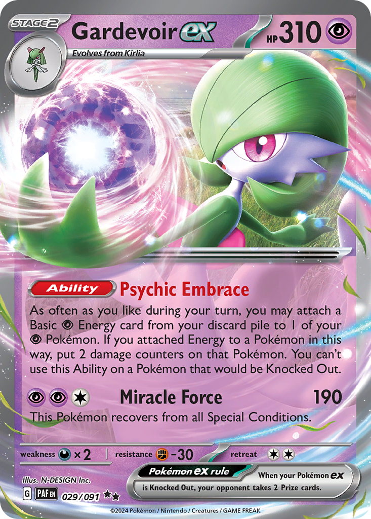 Gardevoir ex - 29/91 - Scarlet & Violet Paldean Fates (undefined)