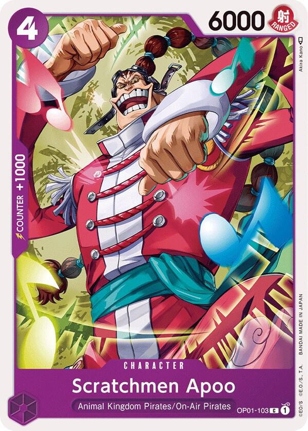Scratchmen Apoo - OP01-103 - Romance Dawn (OP01) - Normal