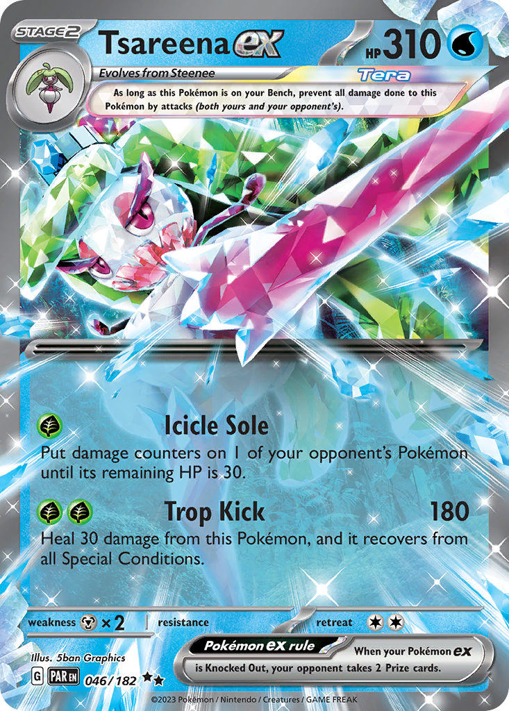 Tsareena ex - 46/182 - Scarlet & Violet Paradox Rift (undefined)
