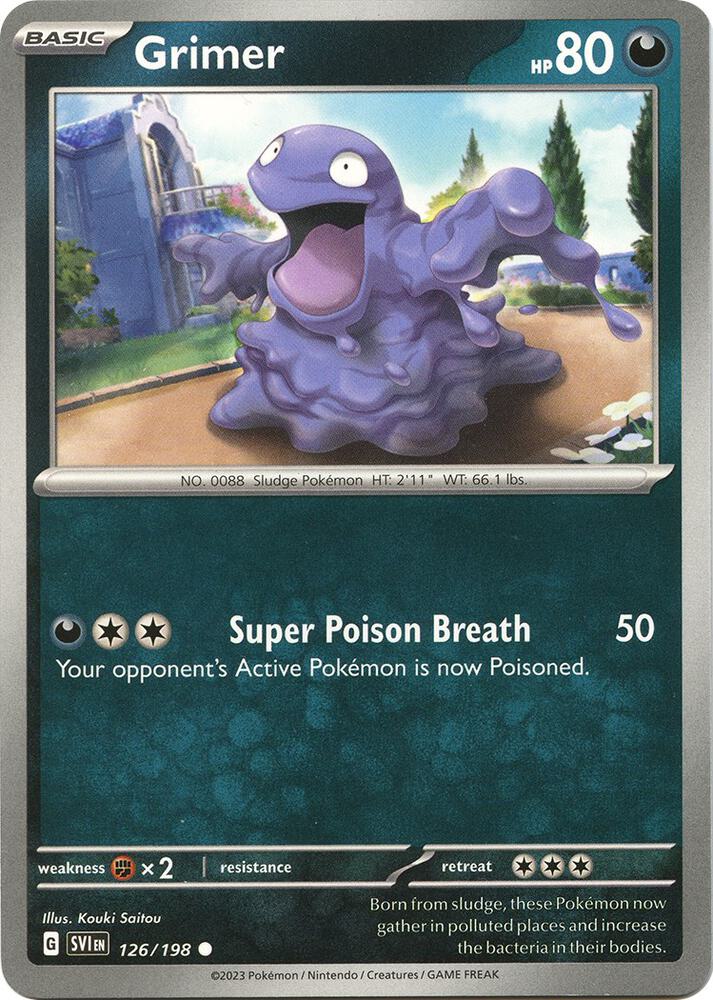 Grimer - 126/198 - SV01: Scarlet & Violet Base Set (SVI) - Normal - Pokemon TCG Card