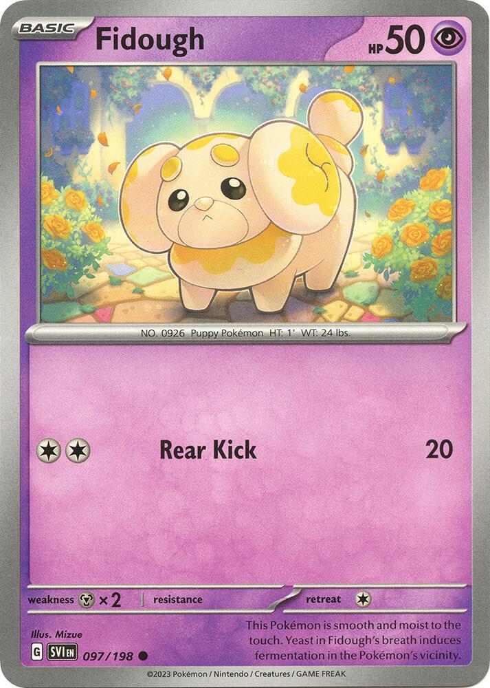 Fidough - 097/198 - SV01: Scarlet & Violet Base Set (SVI) - Common - Normal - Pokemon TCG Card