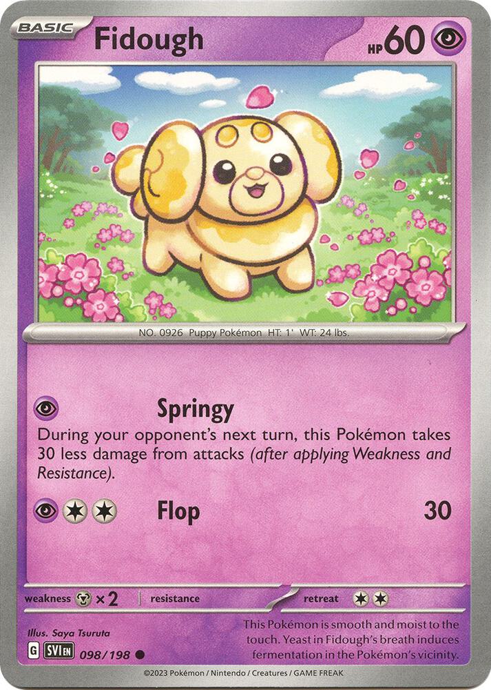 Fidough - 098/198 - SV01: Scarlet & Violet Base Set (SVI) - Common - Normal - Pokemon TCG Card