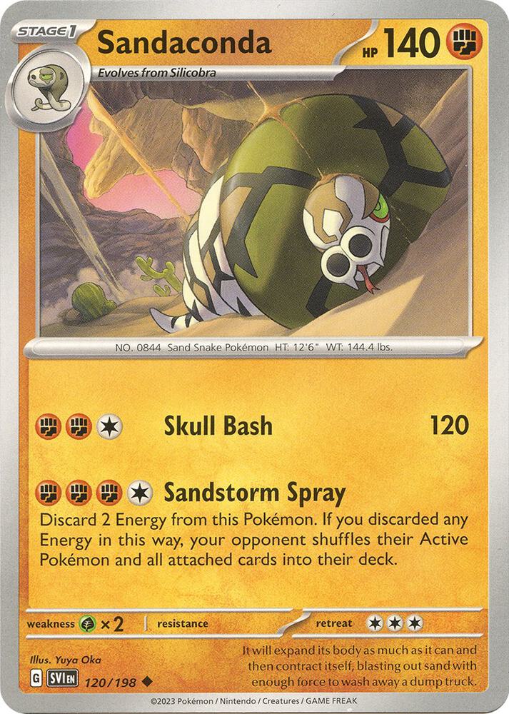 Sandaconda - 120/198 - SV01: Scarlet & Violet Base Set (SVI) - Normal - Pokemon TCG Card