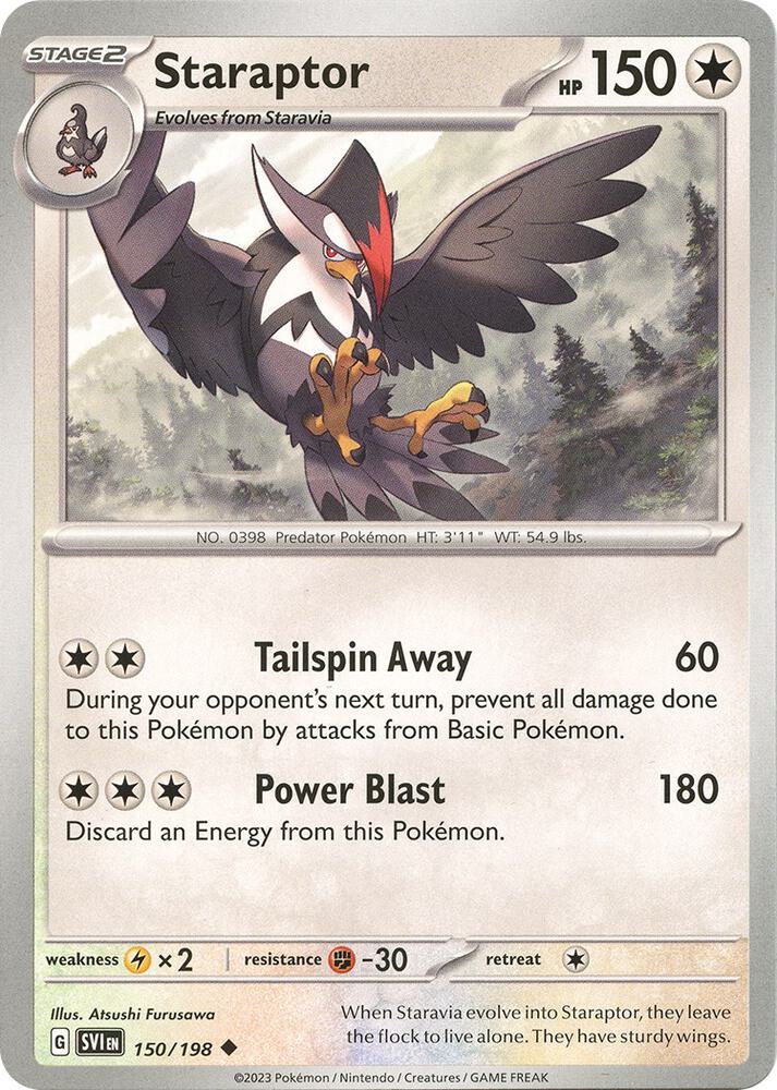 Staraptor - 150/198 - SV01: Scarlet & Violet Base Set (SVI) - Normal - Pokemon TCG Card