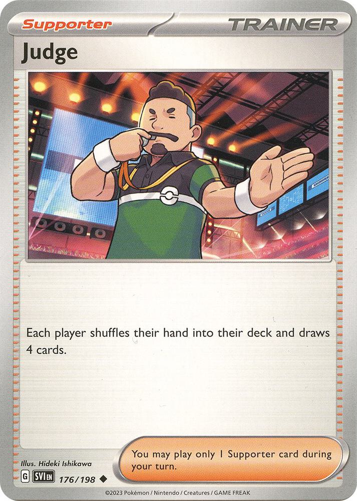 Judge - 176/198 - SV01: Scarlet & Violet Base Set (SVI) - Normal - Pokemon TCG Card