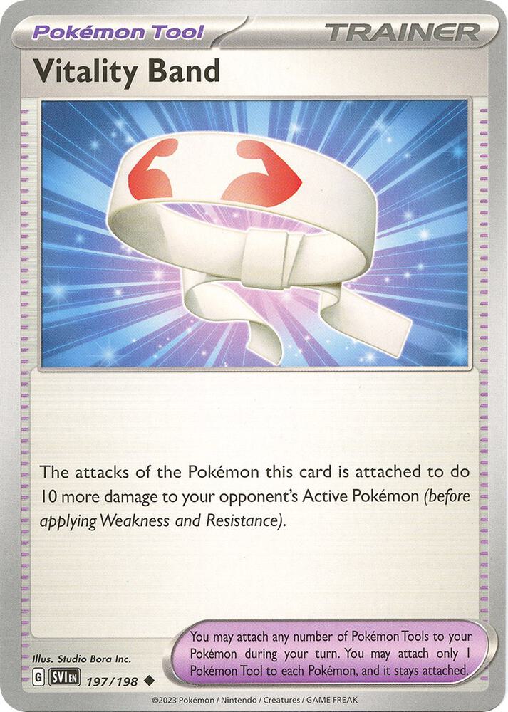 Vitality Band - 197/198 - SV01: Scarlet & Violet Base Set (SVI) - Normal - Pokemon TCG Card