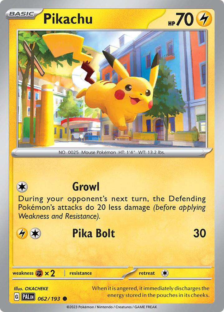 Pikachu - 062/193 - SV02: Paldea Evolved (PAL) - Normal - Pokemon TCG Card