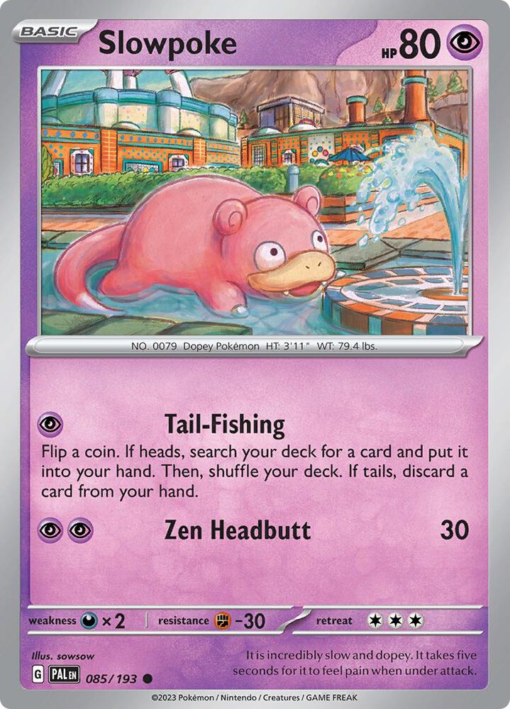 Slowpoke - 085/193 - SV02: Paldea Evolved (PAL) - Normal - Pokemon TCG Card