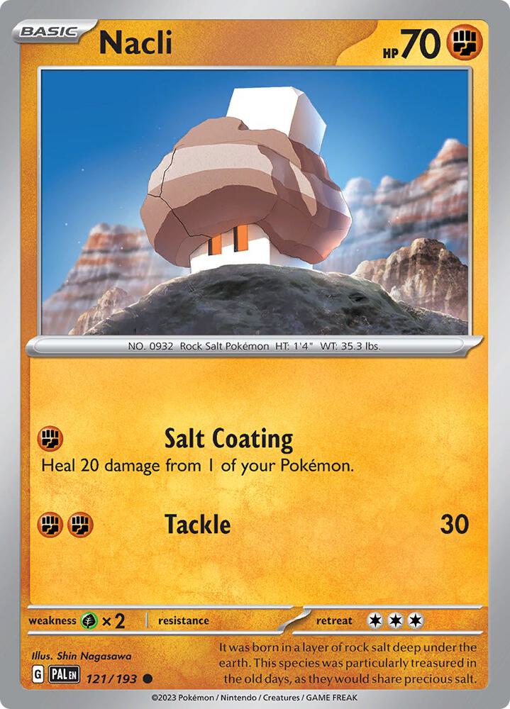 Nacli - 121/193 - SV02: Paldea Evolved (PAL) - Common - Normal - Pokemon TCG Card