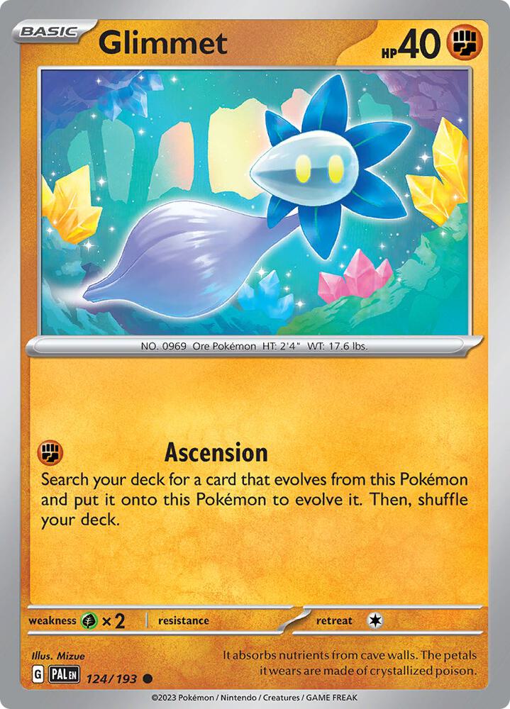 Glimmet - 124/193 - SV02: Paldea Evolved (PAL) - Common - Normal - Pokemon TCG Card