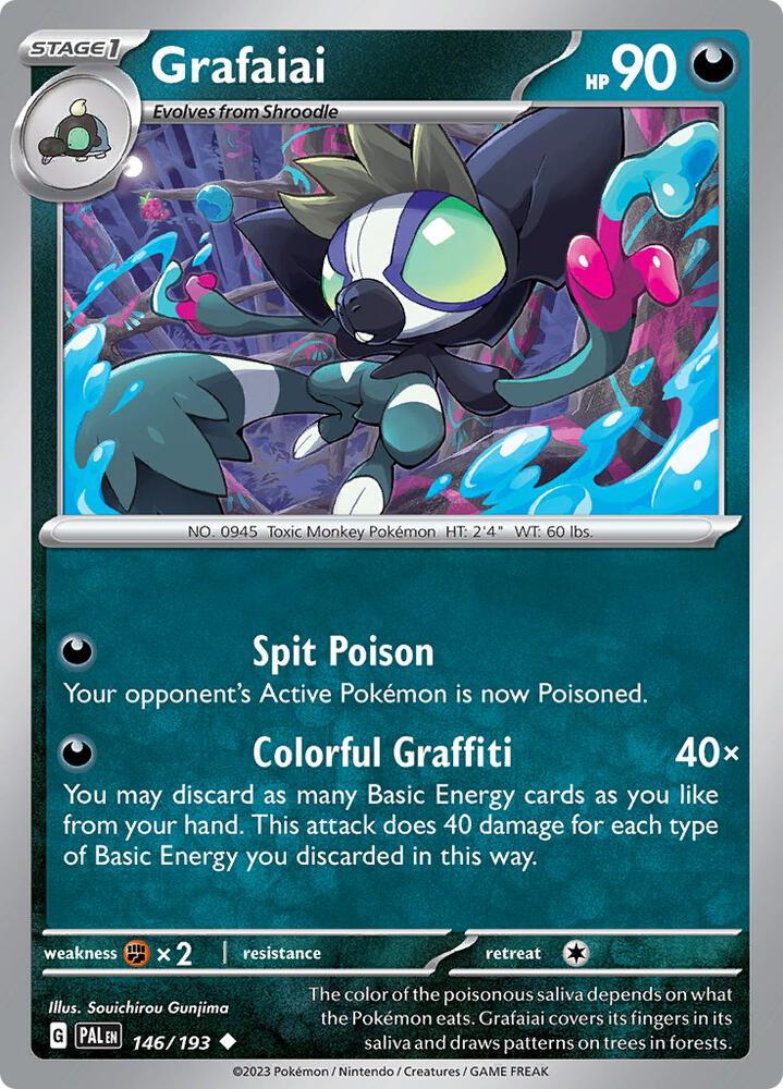 Grafaiai - 146/193 - SV02: Paldea Evolved (PAL) - Normal - Pokemon TCG Card