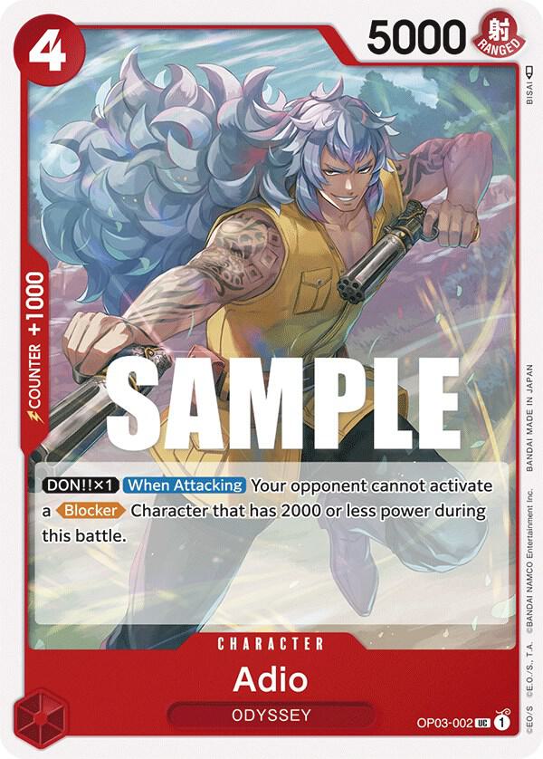 Adio - OP03-002 - Pillars of Strength (OP03) - Normal - One Piece TCG Card