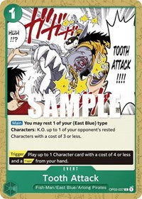 Tooth Attack - OP03-037 - Pillars of Strength (OP03) - Normal