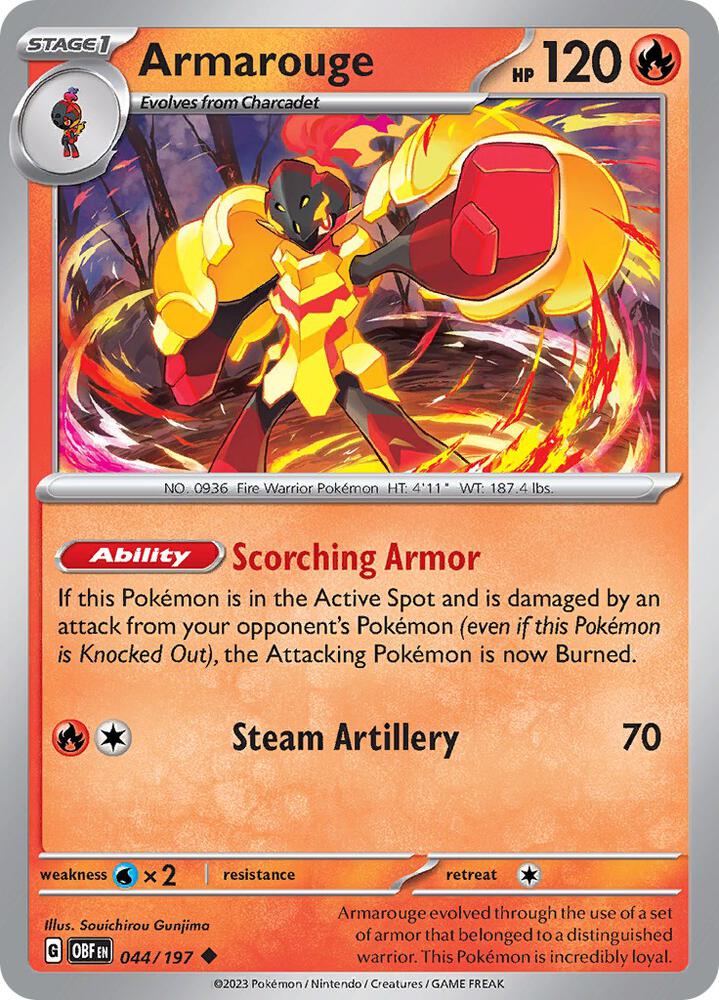 Armarouge - 044/197 - SV03: Obsidian Flames (OBF) - Normal - Pokemon TCG Card