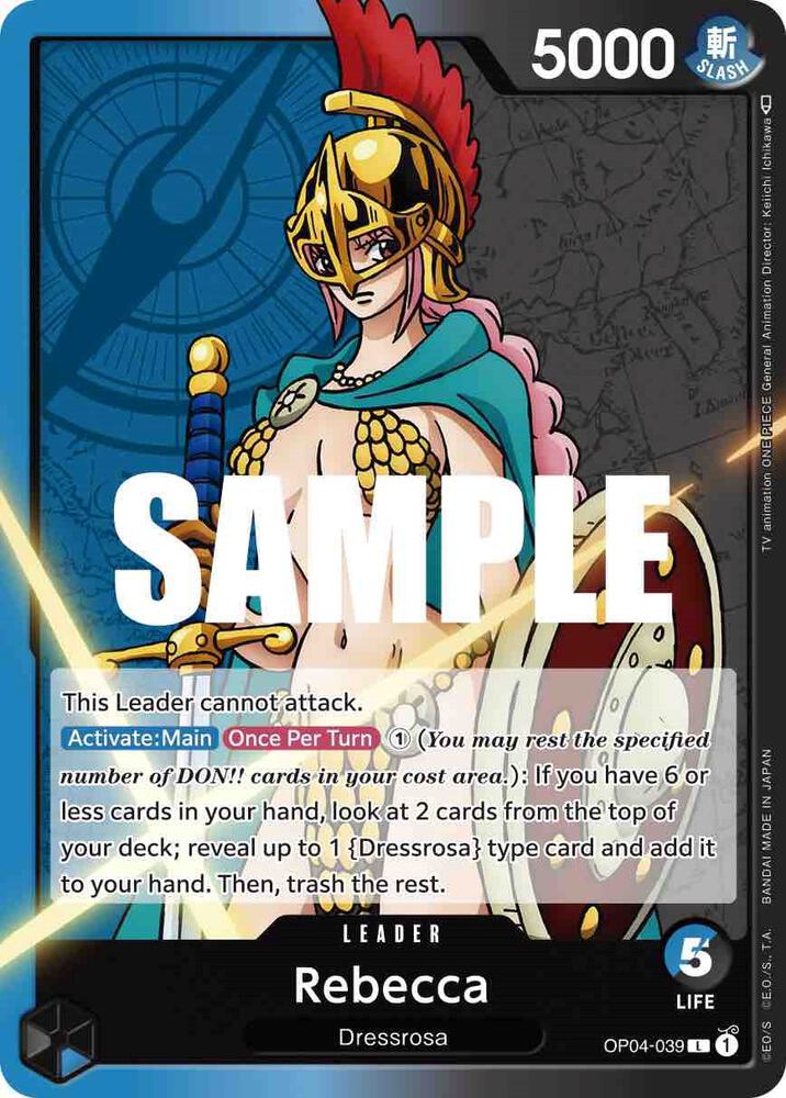 Rebecca (039) - OP04-039 - Kingdoms of Intrigue (OP04) - Normal - One Piece TCG Card