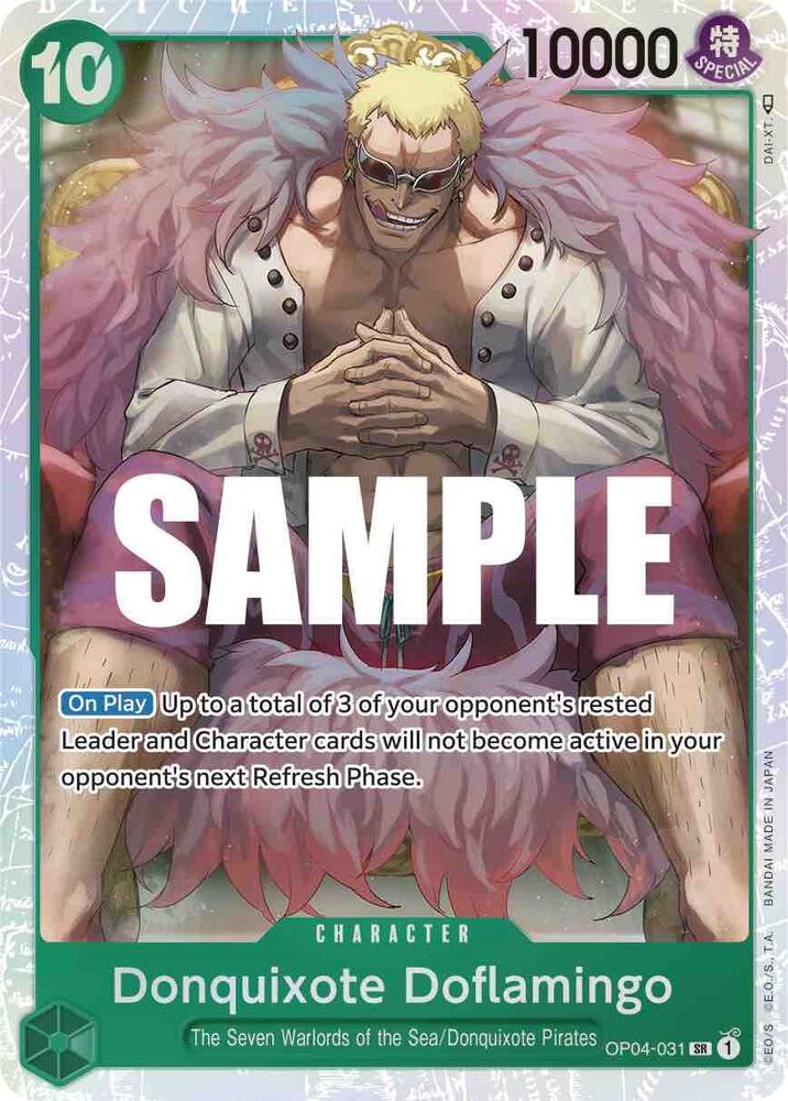 Donquixote Doflamingo (031) - OP04-031 - Kingdoms of Intrigue (OP04) - Foil - One Piece TCG Card