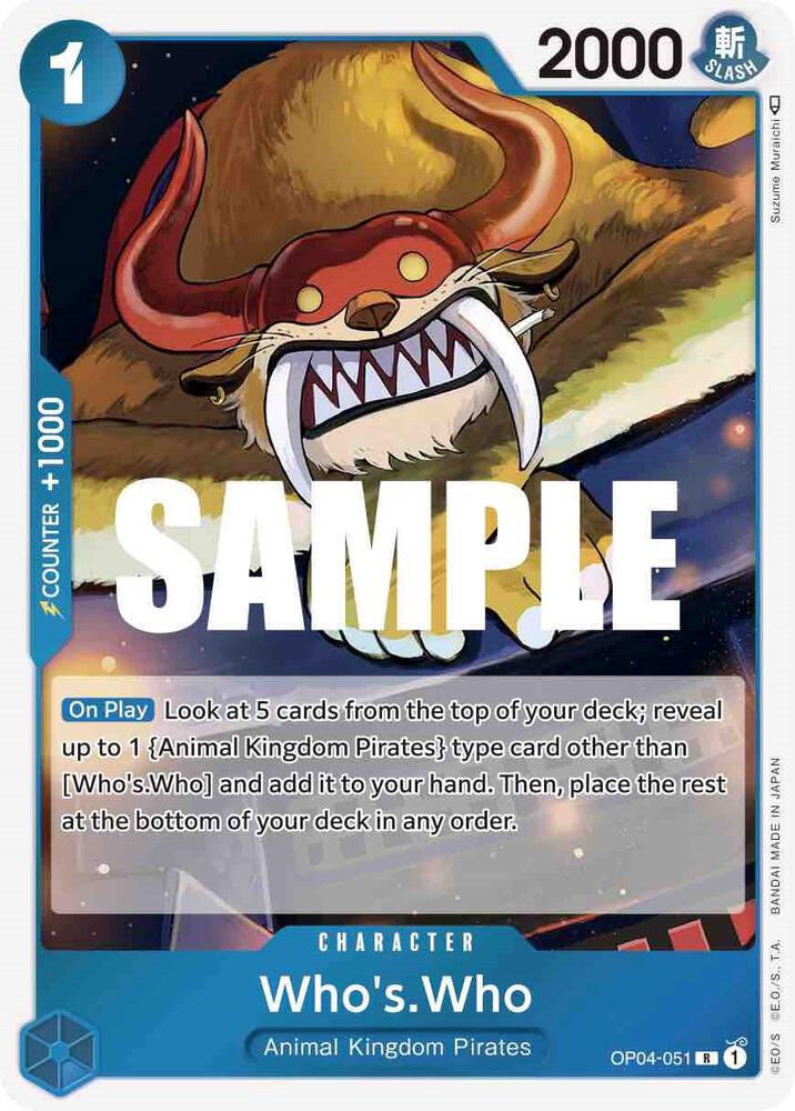 Who's.Who - OP04-051 - Kingdoms of Intrigue (OP04) - Foil - One Piece TCG Card