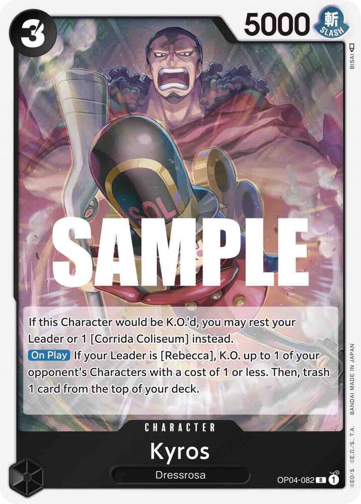 Kyros - OP04-082 - Kingdoms of Intrigue (OP04) - Foil - One Piece TCG Card