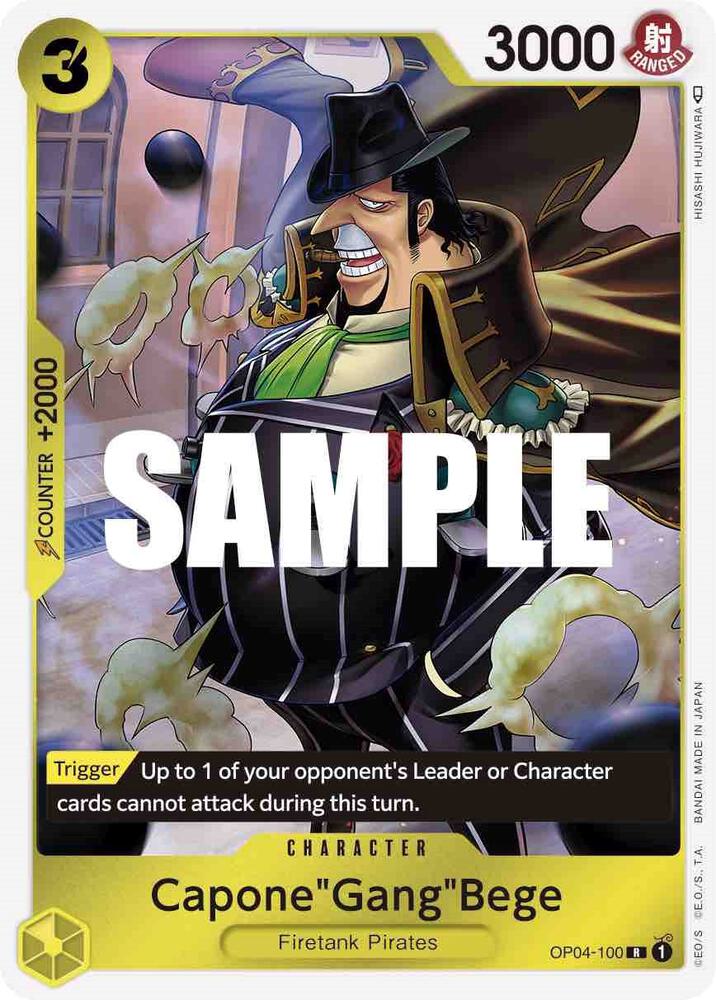 Capone"Gang"Bege - OP04-100 - Kingdoms of Intrigue (OP04) - Foil - One Piece TCG Card
