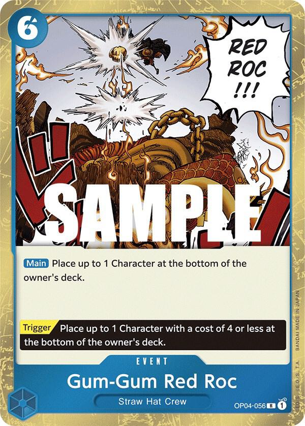 Gum-Gum Red Roc - OP04-056 - Kingdoms of Intrigue (OP04) - Foil - One Piece TCG Card
