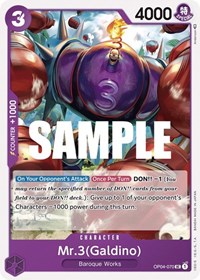 Mr.3 (Galdino) - OP04-070 - Kingdoms of Intrigue (OP04) - Normal