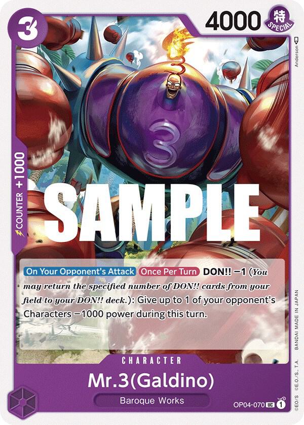 Mr.3 (Galdino) - OP04-070 - Kingdoms of Intrigue (OP04) - Normal