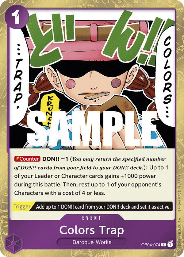 Colors Trap - OP04-074 - Kingdoms of Intrigue (OP04) - Foil - One Piece TCG Card