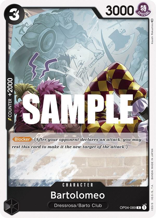 Bartolomeo - OP04-089 - Kingdoms of Intrigue (OP04) - Foil - One Piece TCG Card