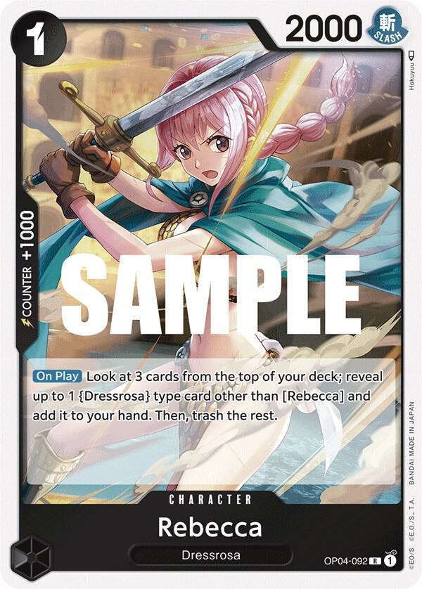 Rebecca (092) - OP04-092 - Kingdoms of Intrigue (OP04) - Foil - One Piece TCG Card