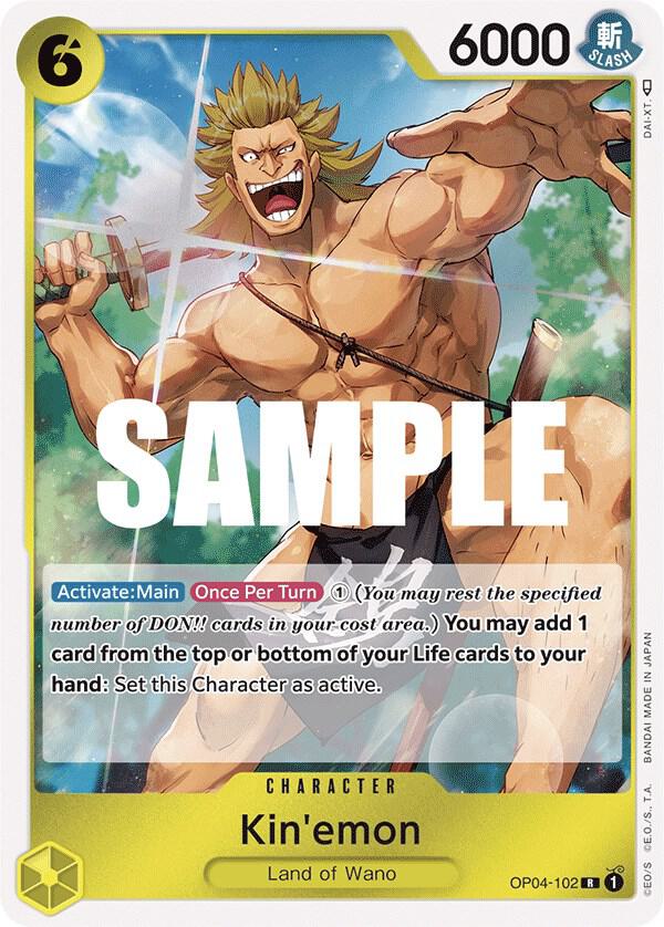 Kin'emon - OP04-102 - Kingdoms of Intrigue (OP04) - Foil - One Piece TCG Card