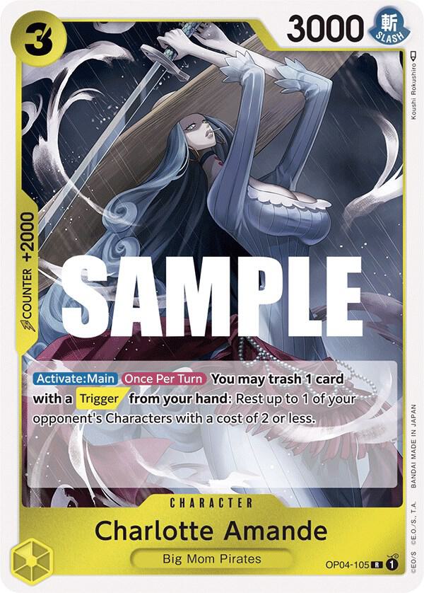 Charlotte Amande - OP04-105 - Kingdoms of Intrigue (OP04) - Foil - One Piece TCG Card