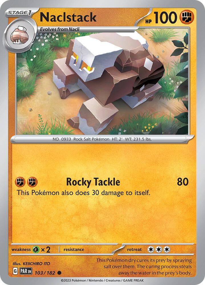 Naclstack - 103/182 - SV04: Paradox Rift (PAR) - Normal - Pokemon TCG Card