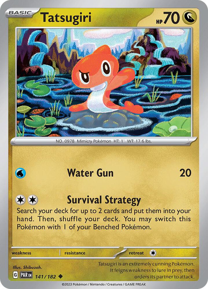 Tatsugiri - 141/182 - SV04: Paradox Rift (PAR) - Normal - Pokemon TCG Card