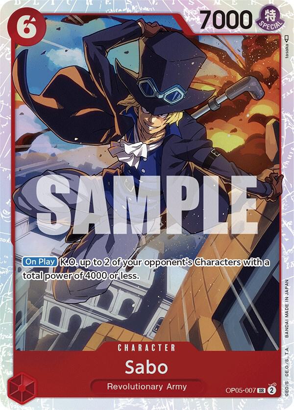 Sabo (007) - OP05-007 - Awakening of the New Era (OP05) - Foil - One Piece TCG Card