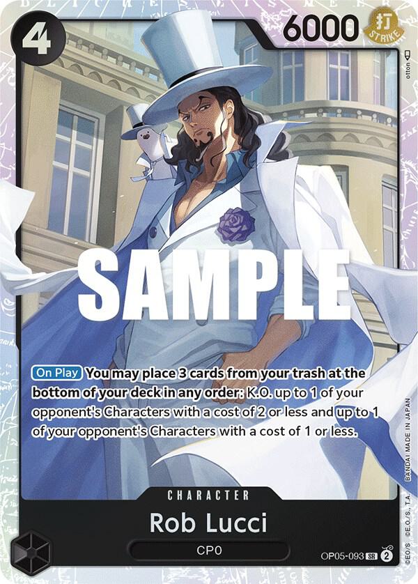 Rob Lucci (093) - OP05-093 - Awakening of the New Era (OP05) - Foil - One Piece TCG Card