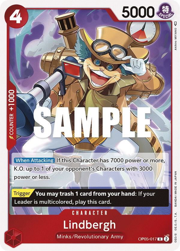 Lindbergh - OP05-017 - Awakening of the New Era (OP05) - Foil - One Piece TCG Card
